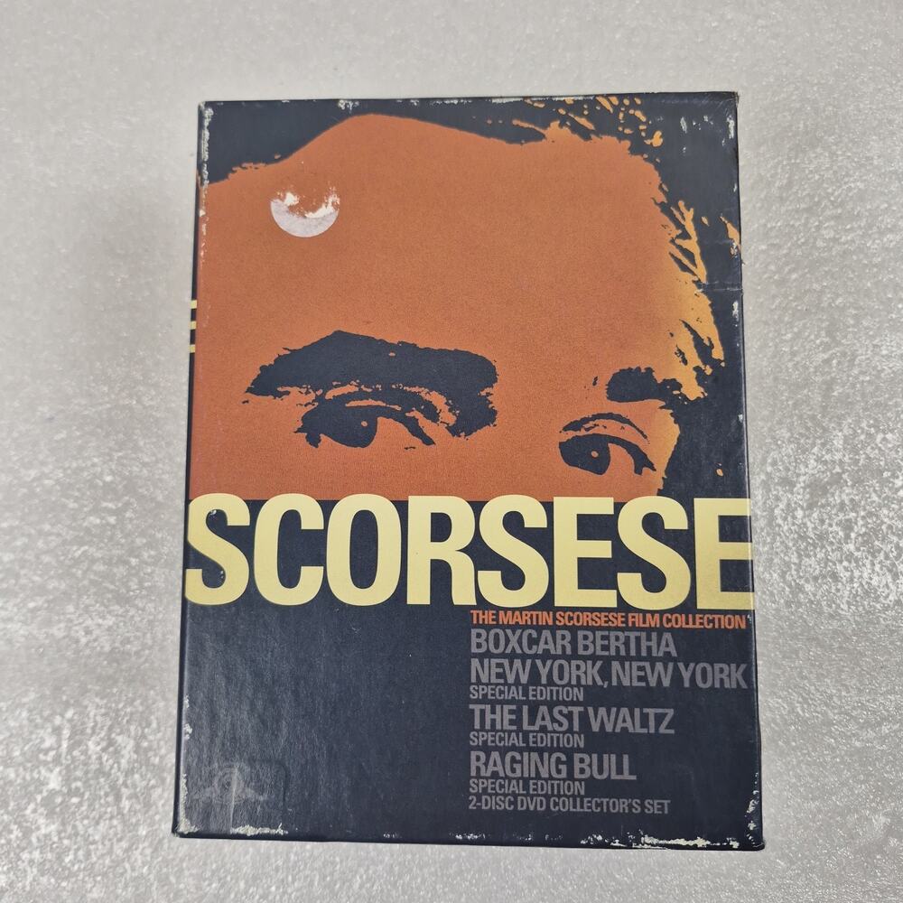 Martin Scorsese Film Collection (DVD, 2004, MGM) Raging Bull Boxcar Bertha NY NY